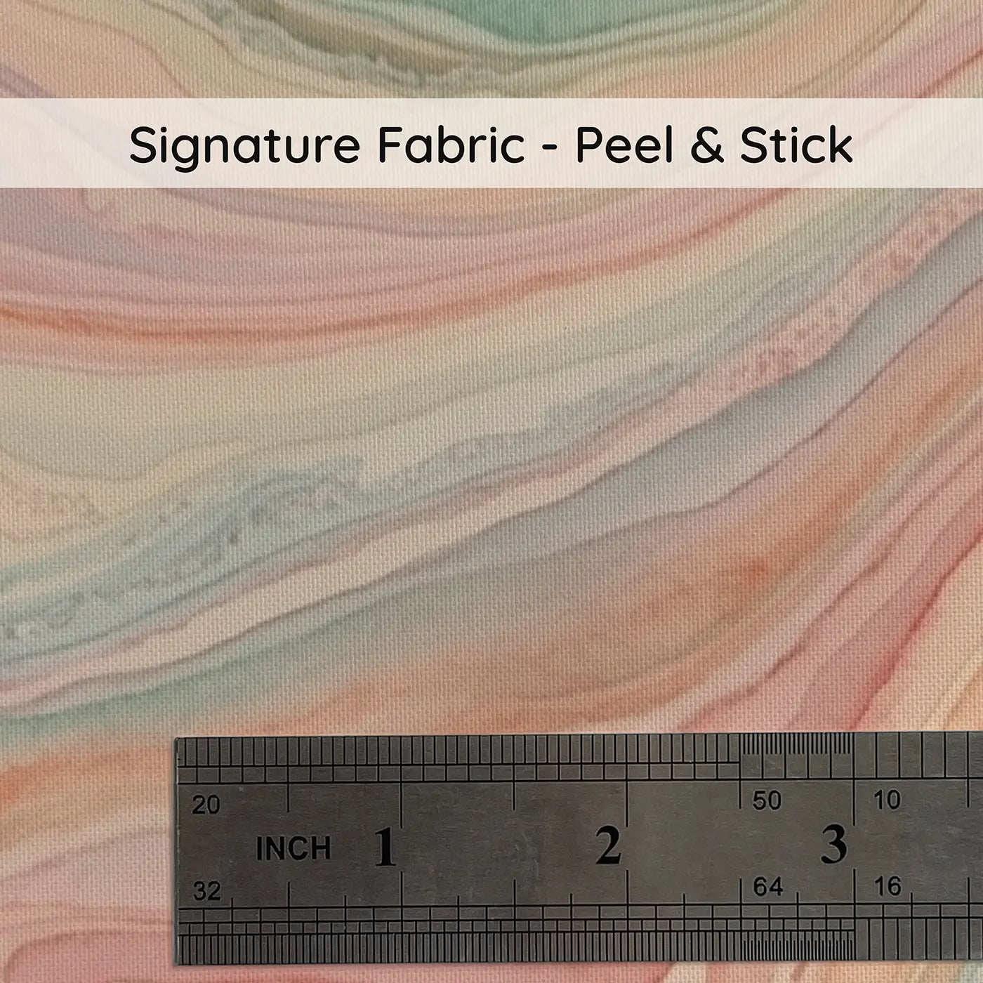 Fabric texture close-up of Pastel Fluid Art Pour Wallpaper Mural by Whimsy Tots