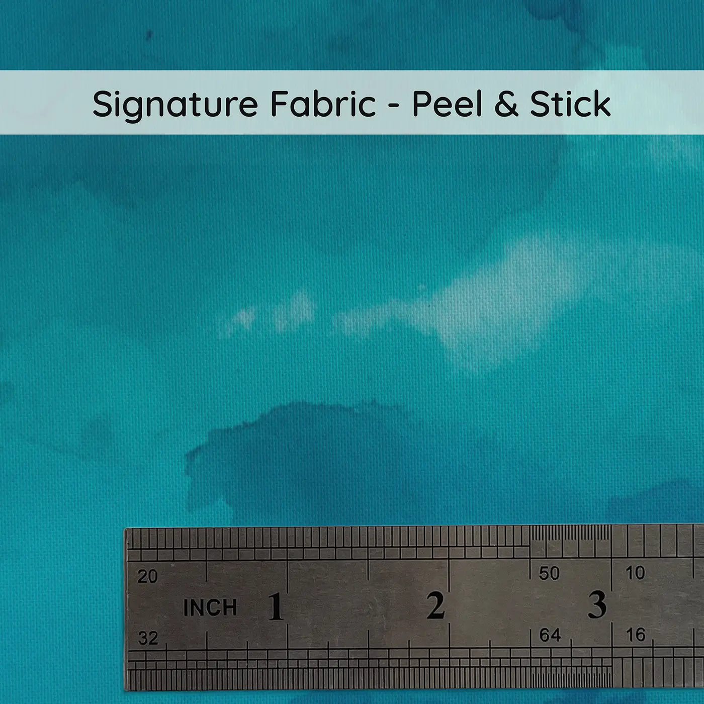 Fabric texture close-up of Deep Teal Color Field Wallpaper Mural by Whimsy Tots