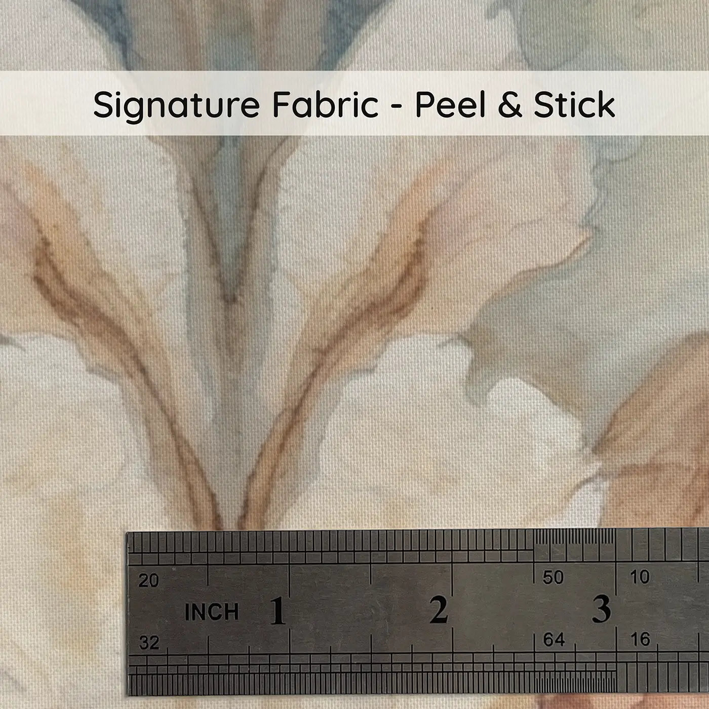 Fabric texture close-up of Mirrored Ink Bloom Wallpaper Mural by Whimsy Tots