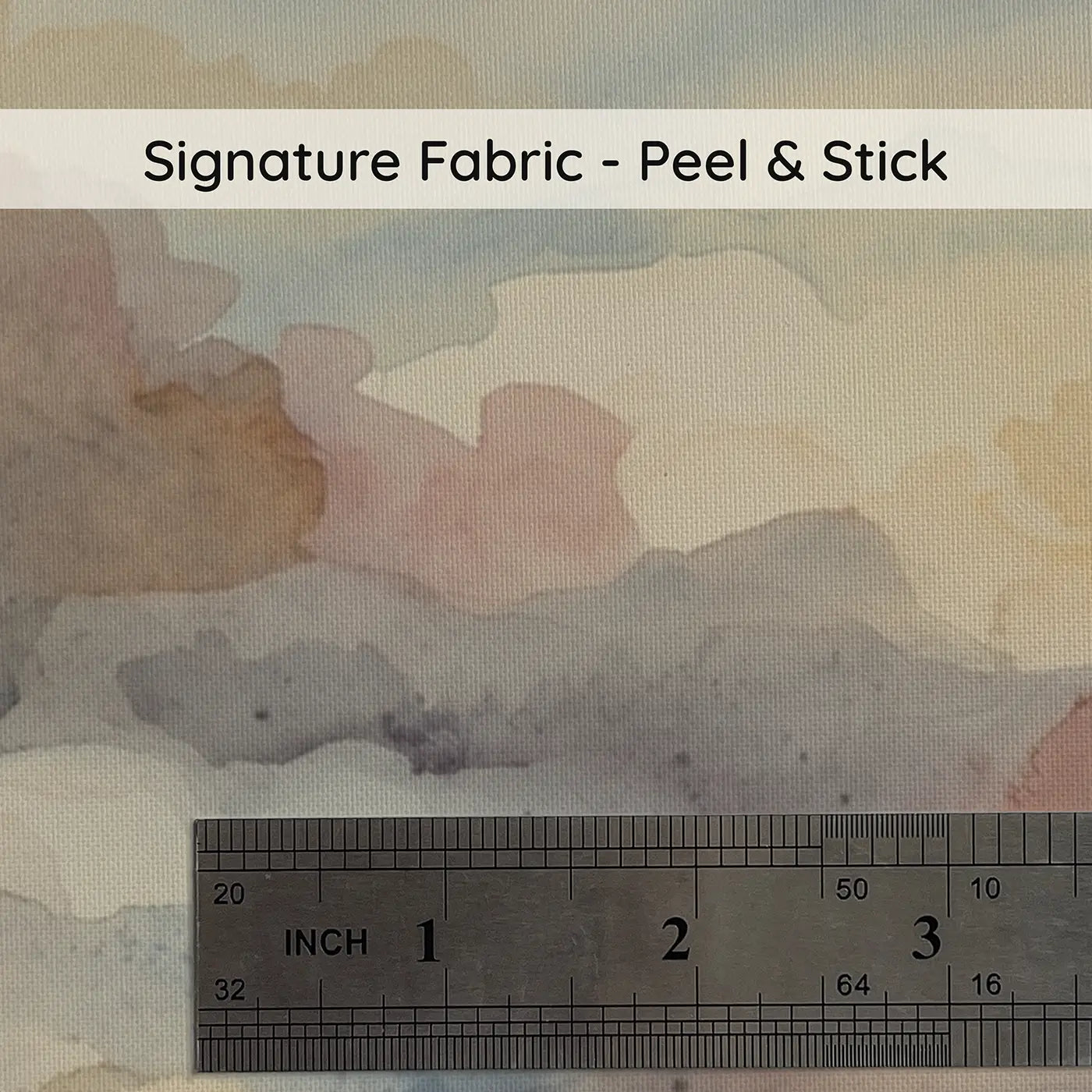 Fabric texture close-up of Atmospheric Cloud Watercolor Abstract Wallpaper Mural by Whimsy Tots
