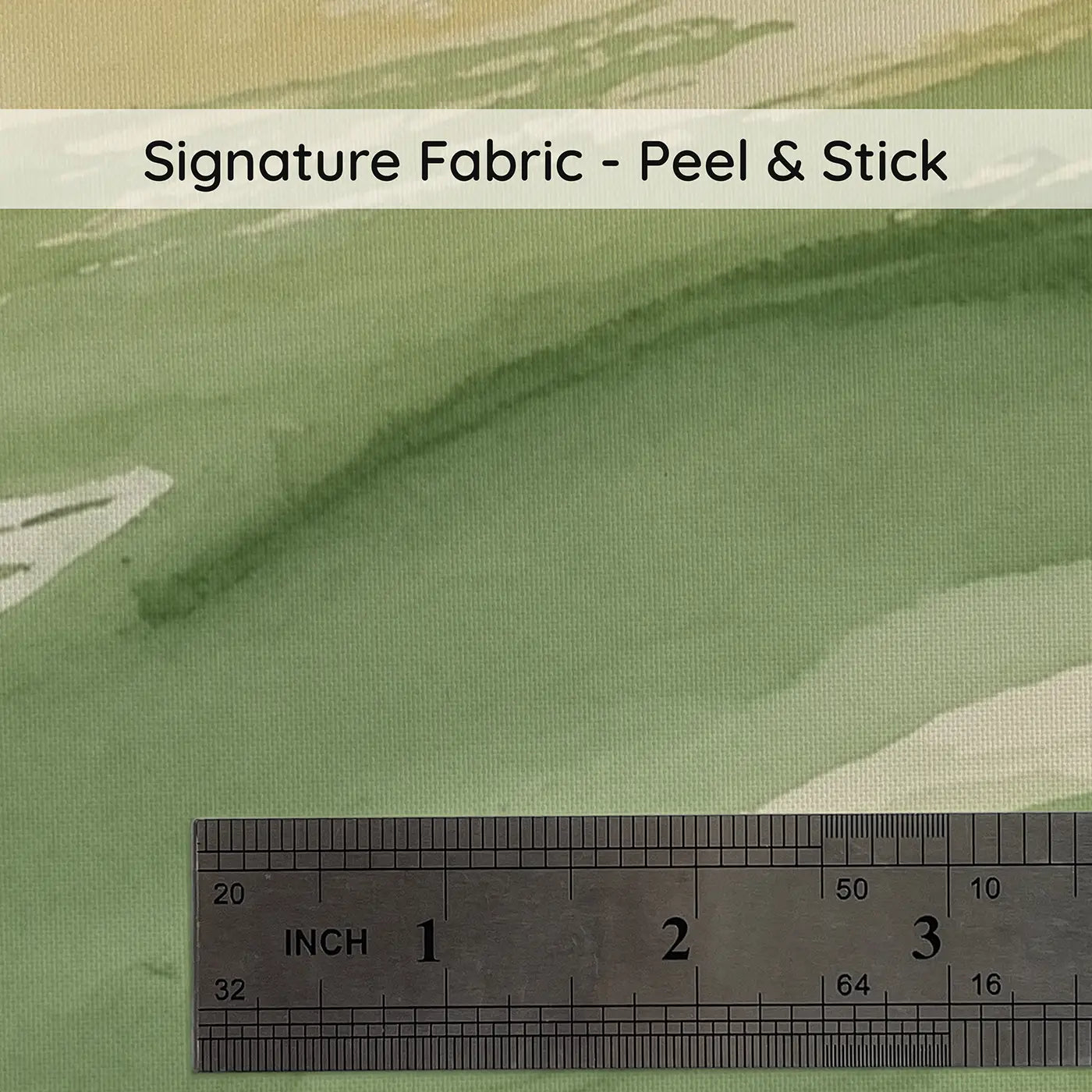 Fabric texture close-up of Sage Green Brushstroke Landscape Wallpaper Mural by Whimsy Tots