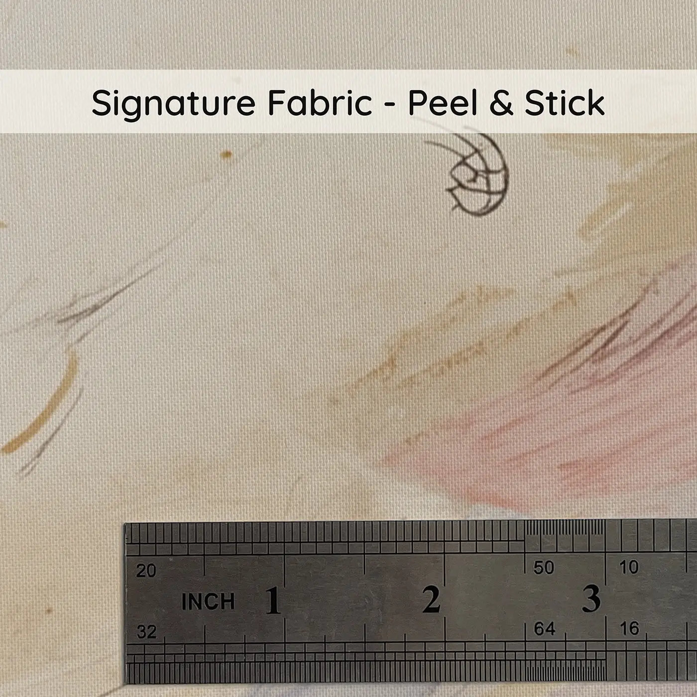 Fabric texture close-up of Whimsical Brushstroke Sky Wallpaper Mural by Whimsy Tots