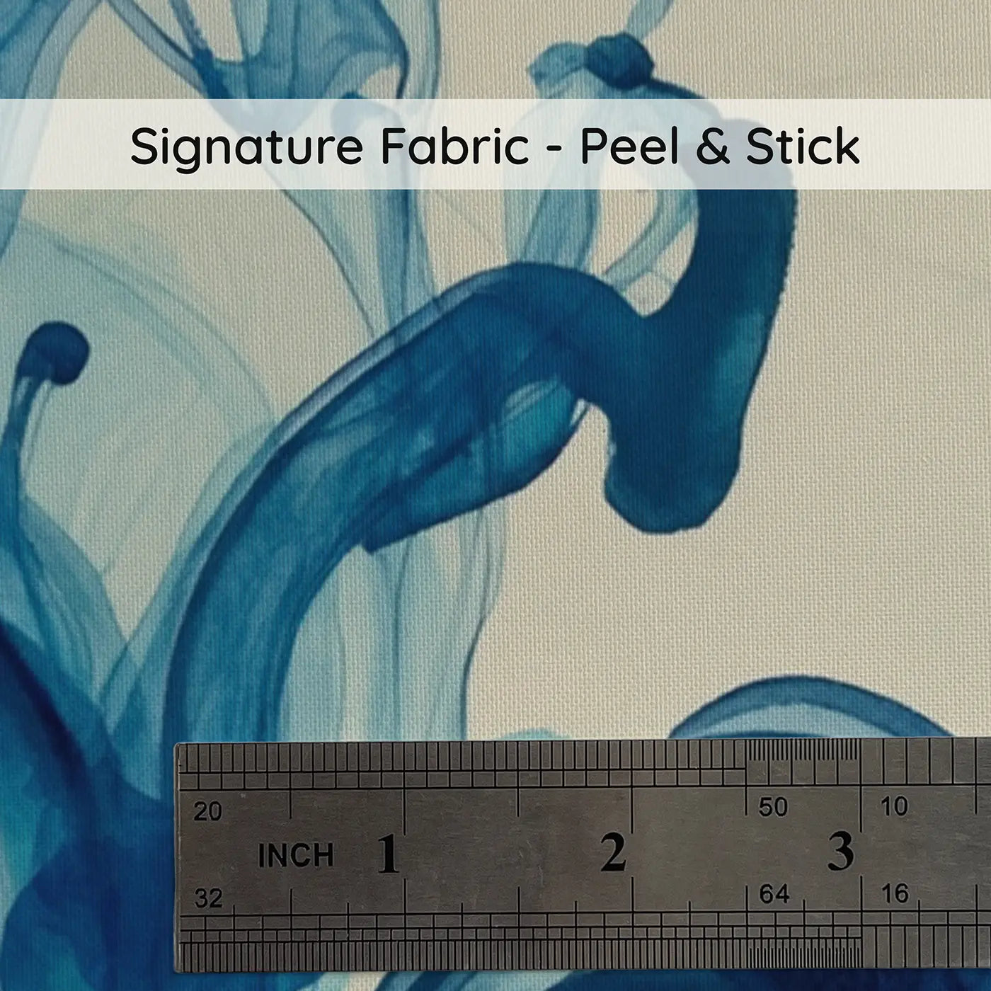 Fabric texture close-up of Ink Drop Water Abstract Wallpaper Mural by Whimsy Tots