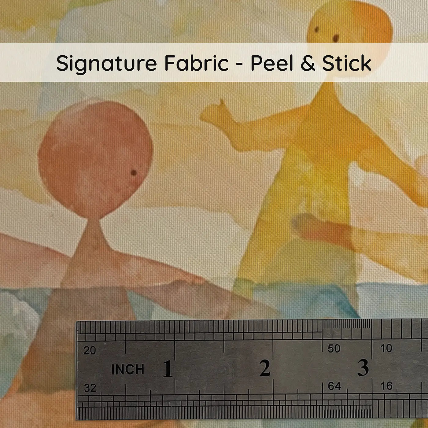 Fabric texture close-up of Multiple Color Washes Overlapping Wallpaper Mural by Whimsy Tots