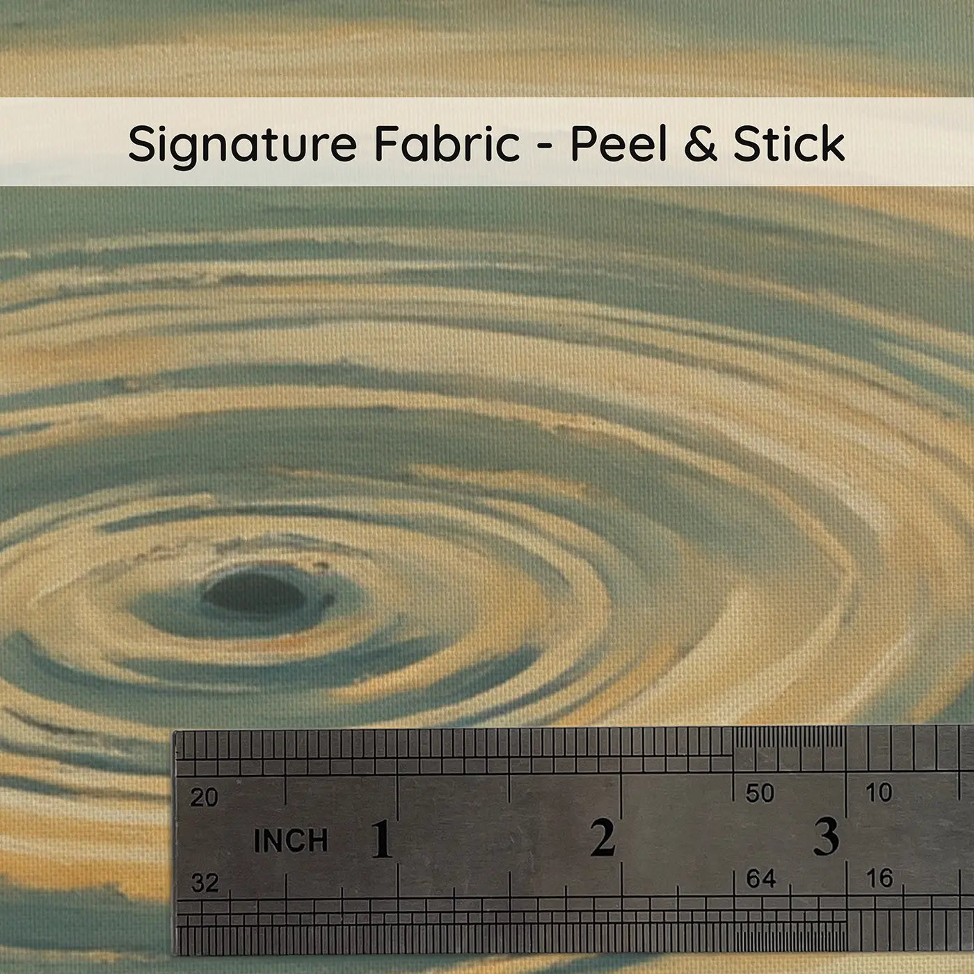 Fabric texture close-up of Ripple Ring Pond Abstract Wallpaper Mural by Whimsy Tots
