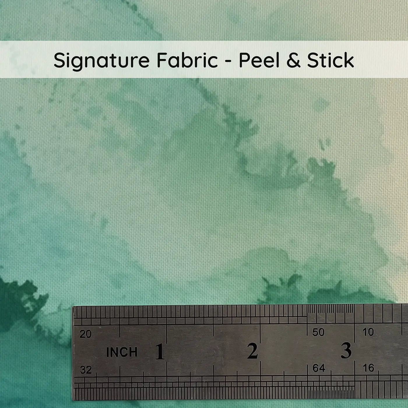 Fabric texture close-up of Teal Cream Gradient Wash Wallpaper Mural by Whimsy Tots