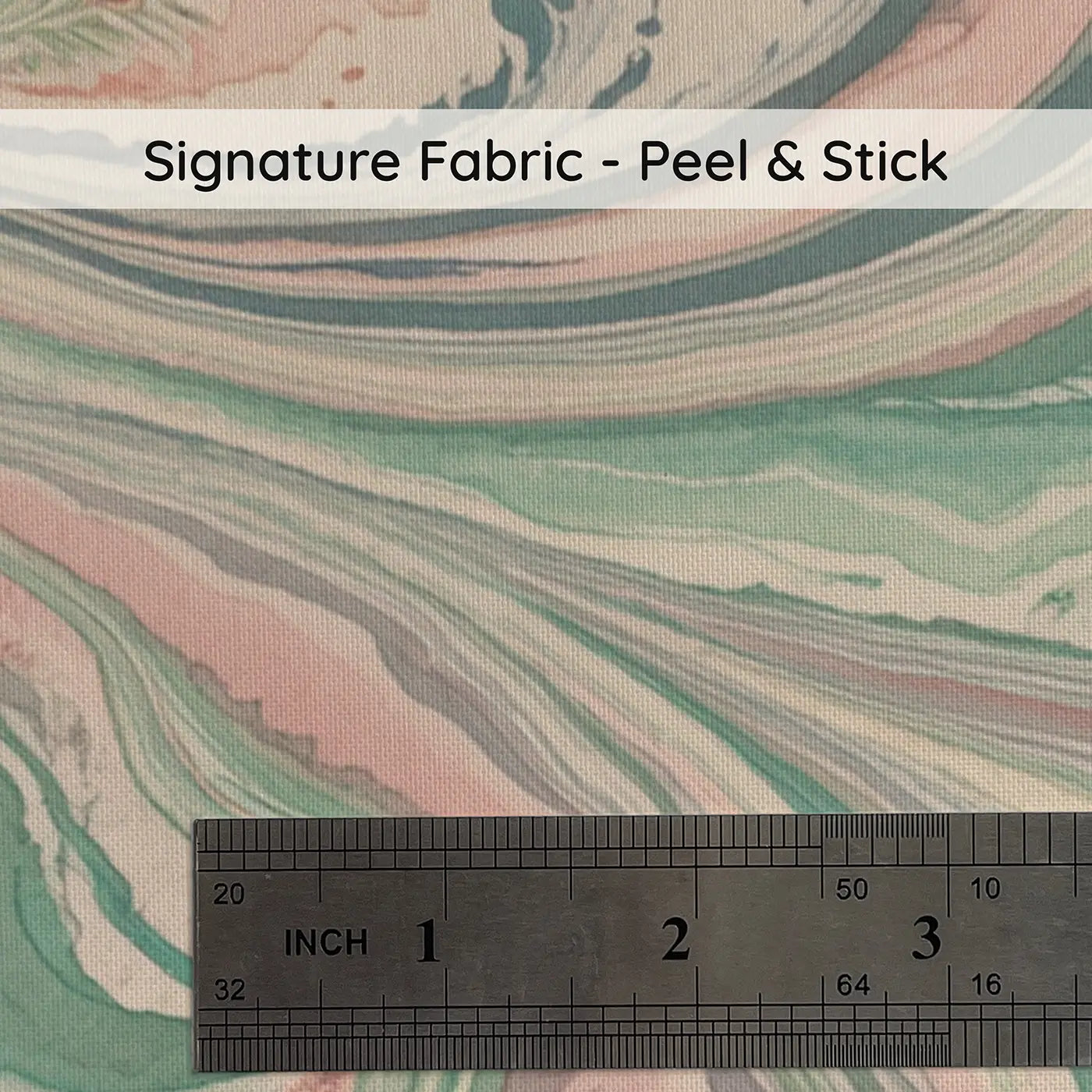 Fabric texture close-up of Soft Marble Swirl Abstract Wallpaper Mural by Whimsy Tots