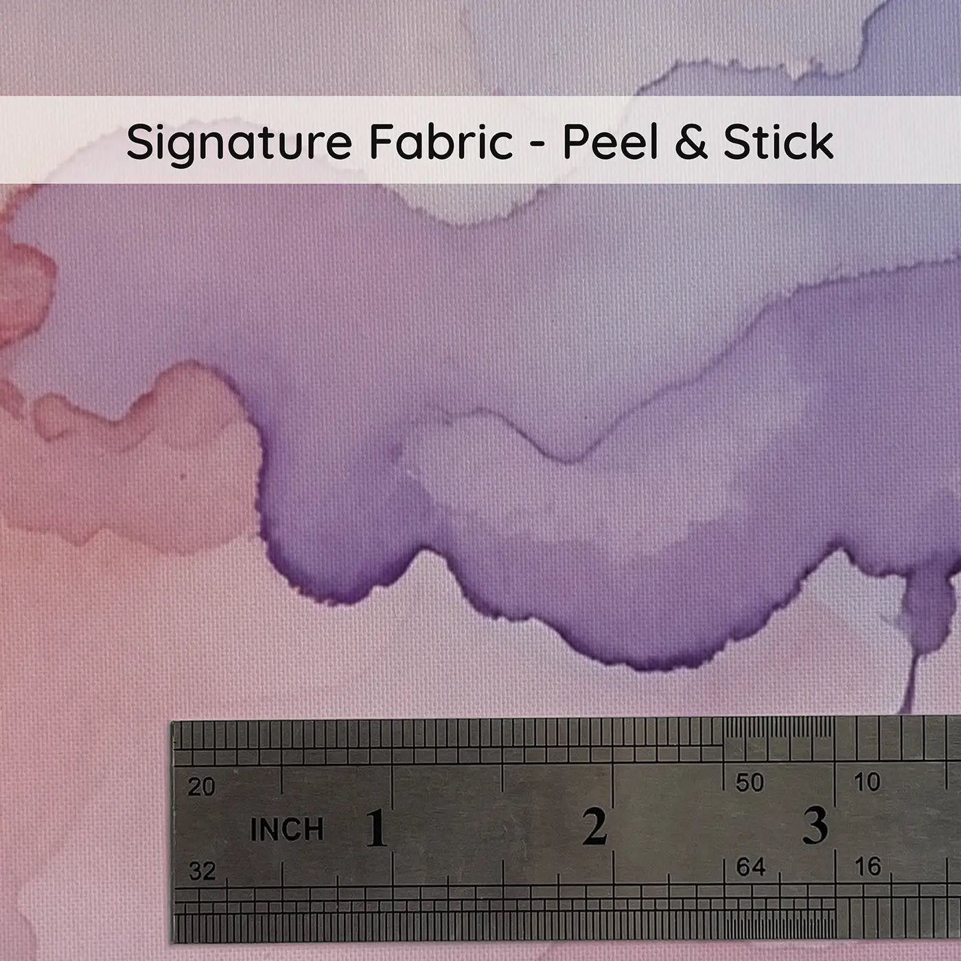 Fabric texture close-up of Blush to Lavender Ombre Wallpaper Mural by Whimsy Tots