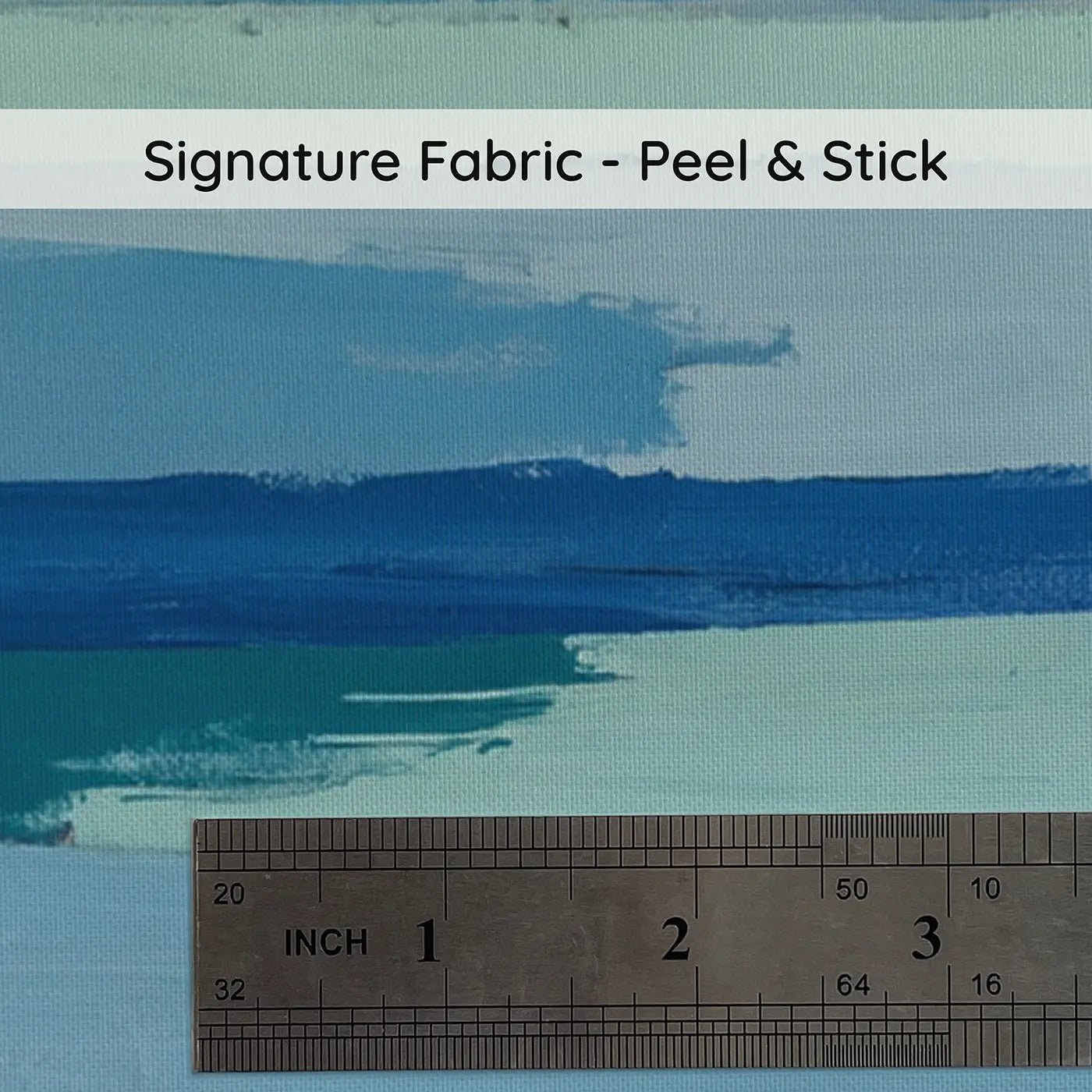 Fabric texture close-up of Abstract Ocean Horizon Wallpaper Mural by Whimsy Tots