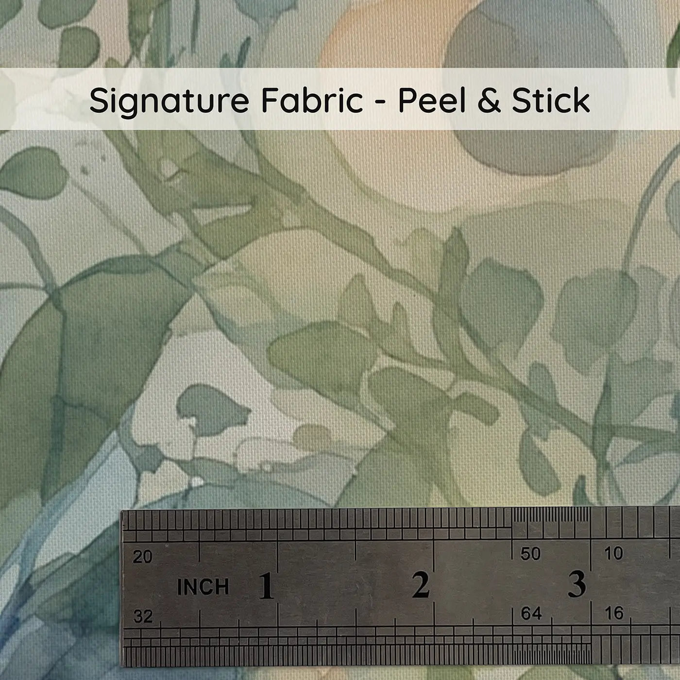 Fabric texture close-up of Abstract Botanical Wash Wallpaper Mural by Whimsy Tots