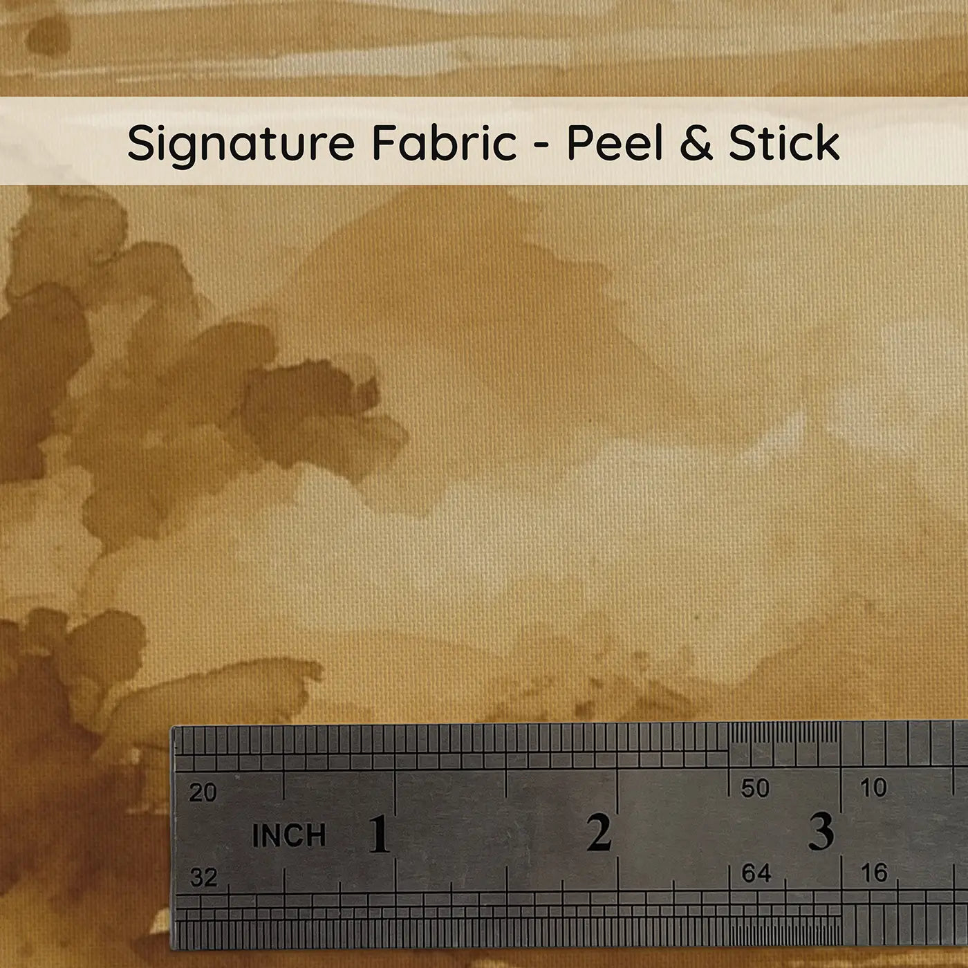 Fabric texture close-up of Sepia Watercolor Wash Wallpaper Mural by Whimsy Tots