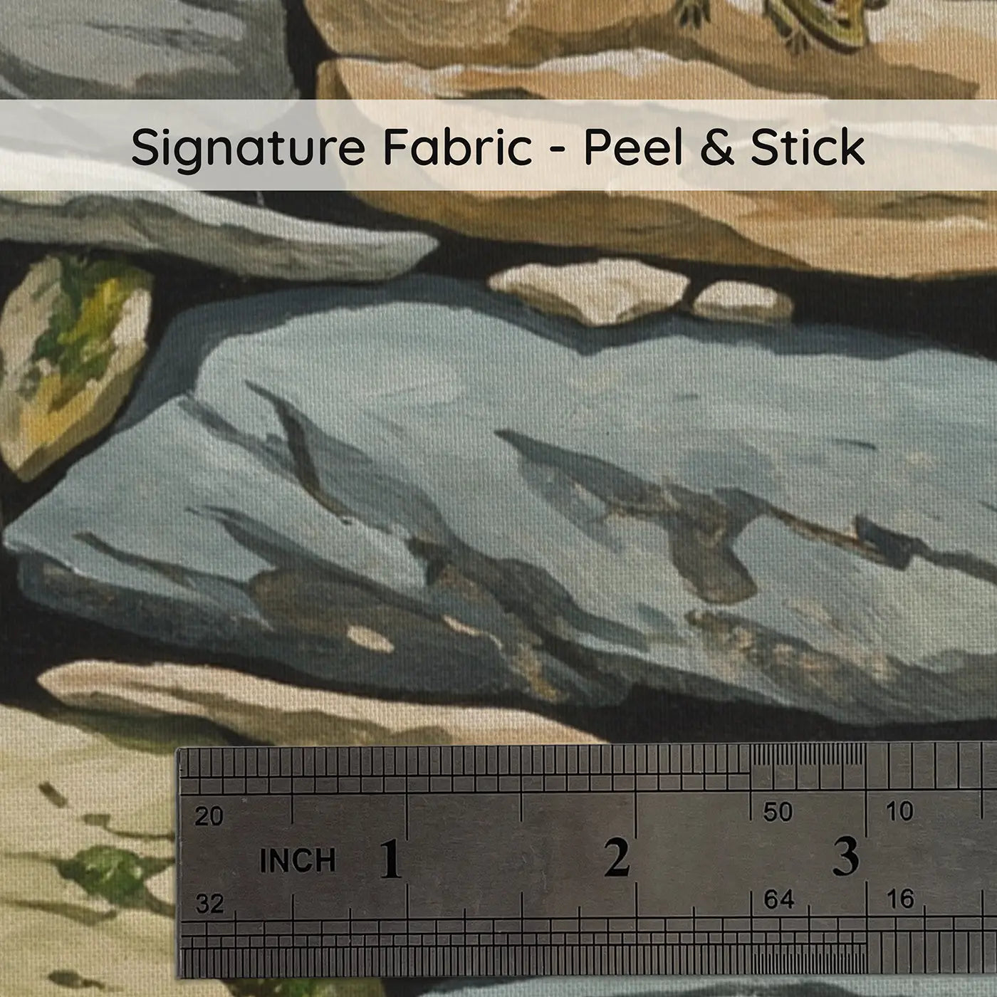 Fabric texture close-up of Ancient Stone Wall Geological Wallpaper Mural by Whimsy Tots