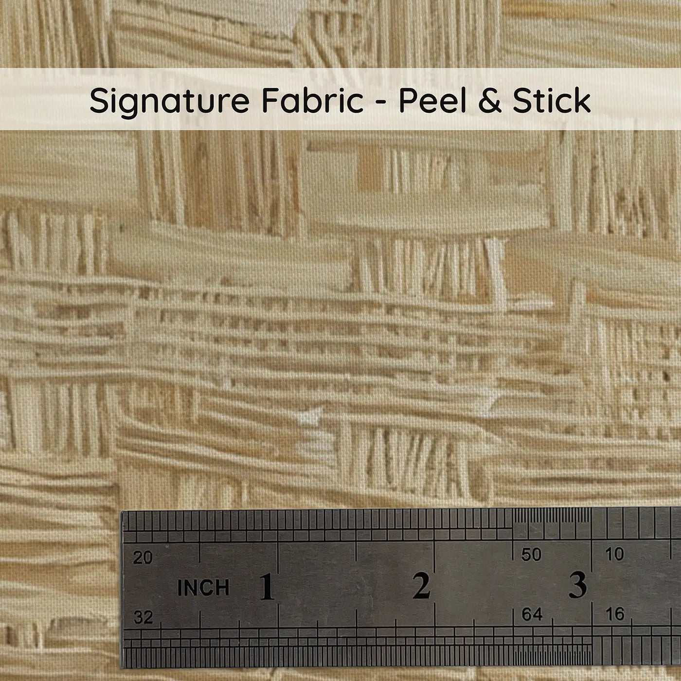 Fabric texture close-up of Woven Linen Texture Close Up Wallpaper Mural by Whimsy Tots