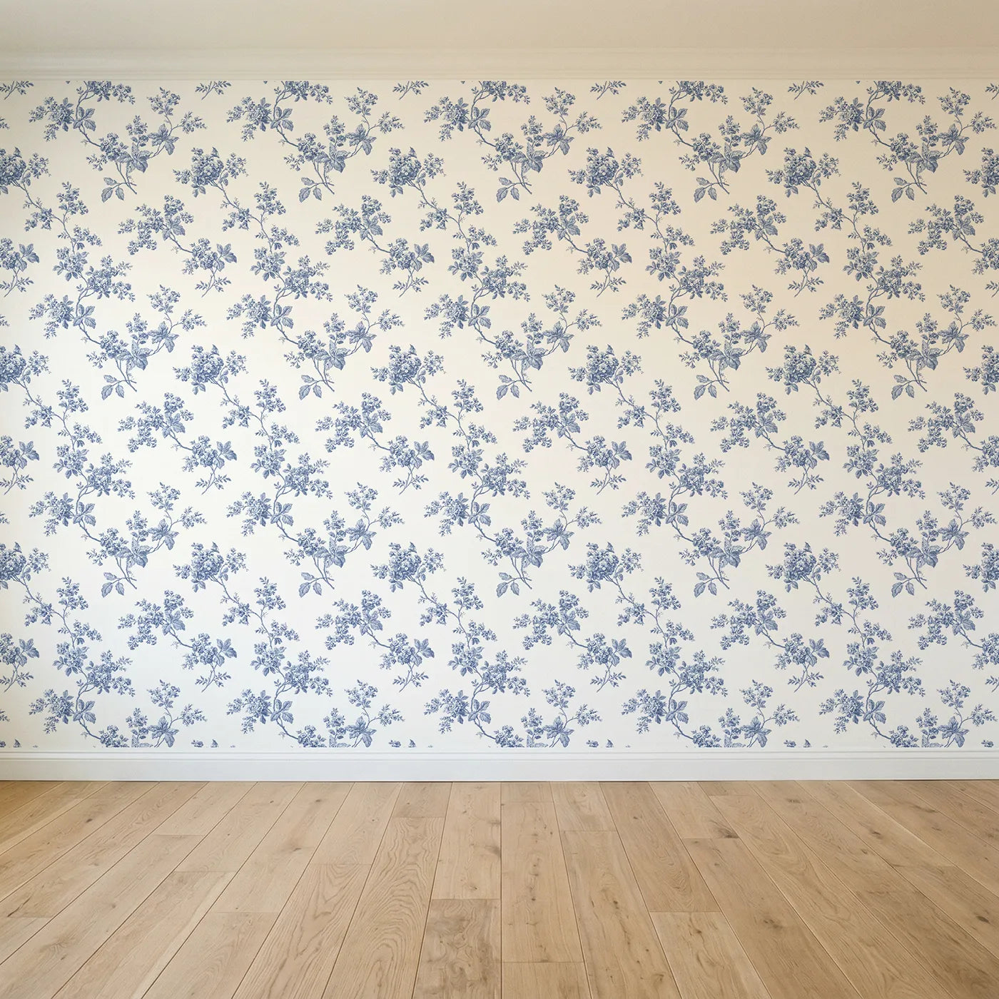 Blossom Toile Rows seamless wallpaper full pattern - Whimsy Tots