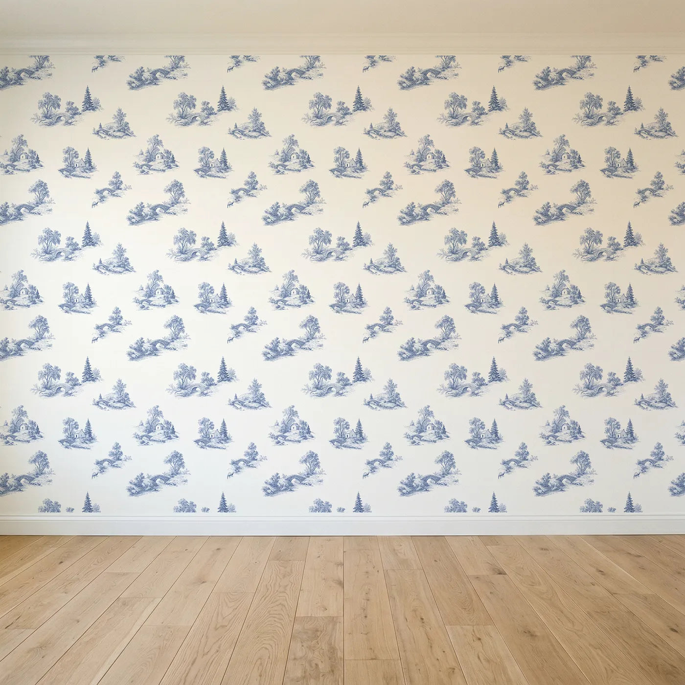 Bridge Toile Toss seamless wallpaper full pattern - Whimsy Tots