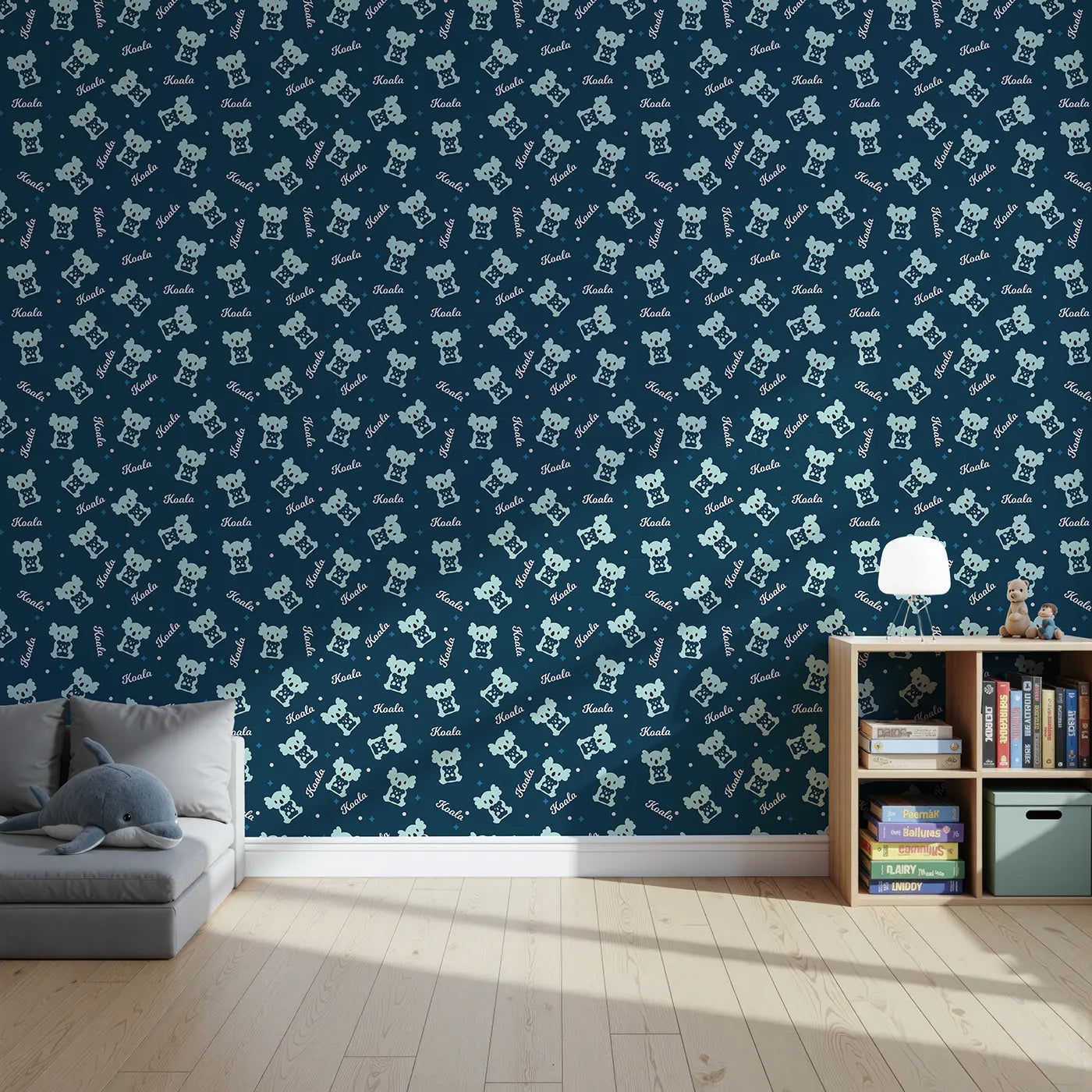 Front view of Whimsy Tots' Koala Cuddle Club Wallpaper