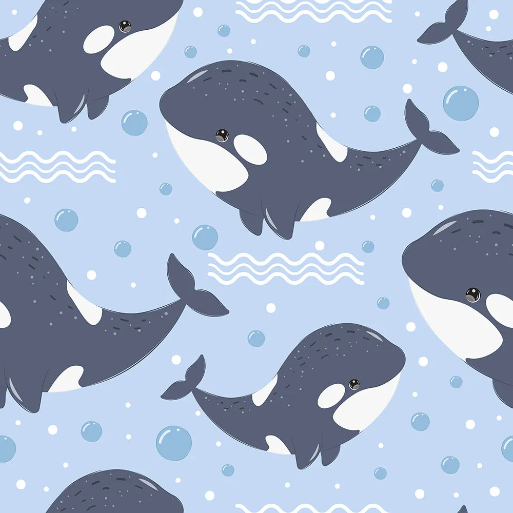 Where Happy Orcas Swim in the Deep Blue Sea