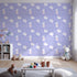 Front view of Whimsy Tots' Tribal Bunny Sprigs Wallpaper in Lavender