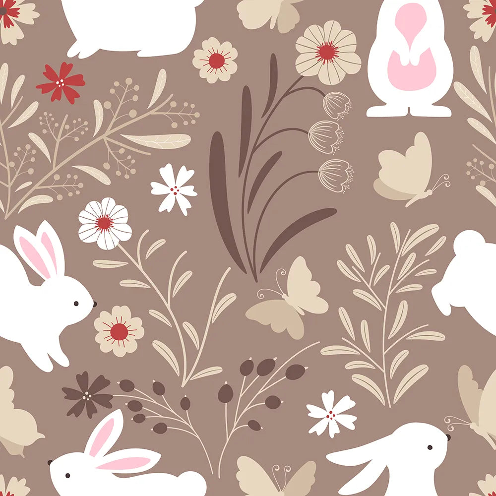 Where Sweet Bunnies and Butterflies Play in the Meadow