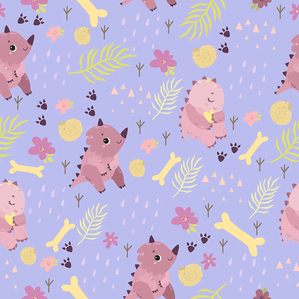 Where Dinosaurs Play in a Lavender Field