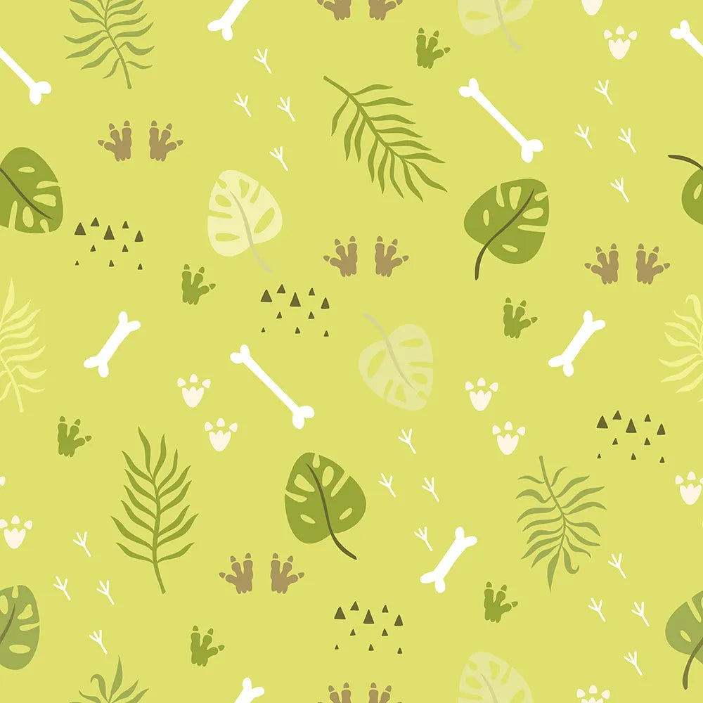 Where Dino Fossils Roam in a Leafy Field