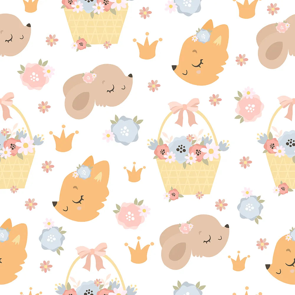 Where Woodland Princesses Play in a Flower Field