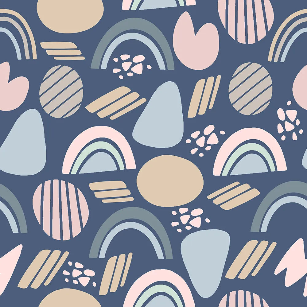 Where Little Rainbows and Playful Shapes Dance