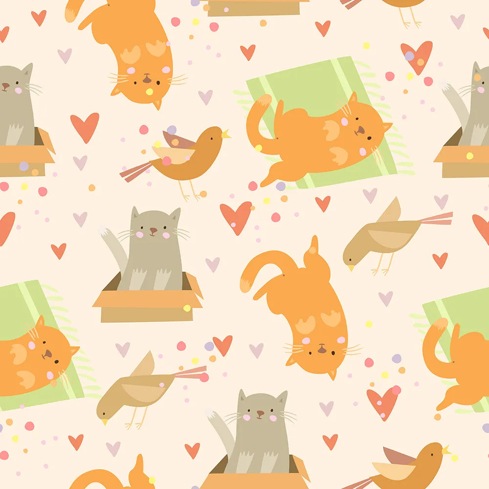 Where Playful Kittens and Birds Meet