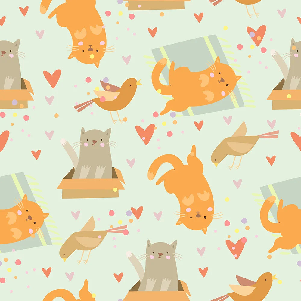 Where Playful Kittens and Birds Meet