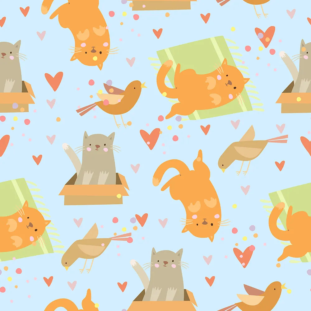 Where Playful Kittens and Birds Meet