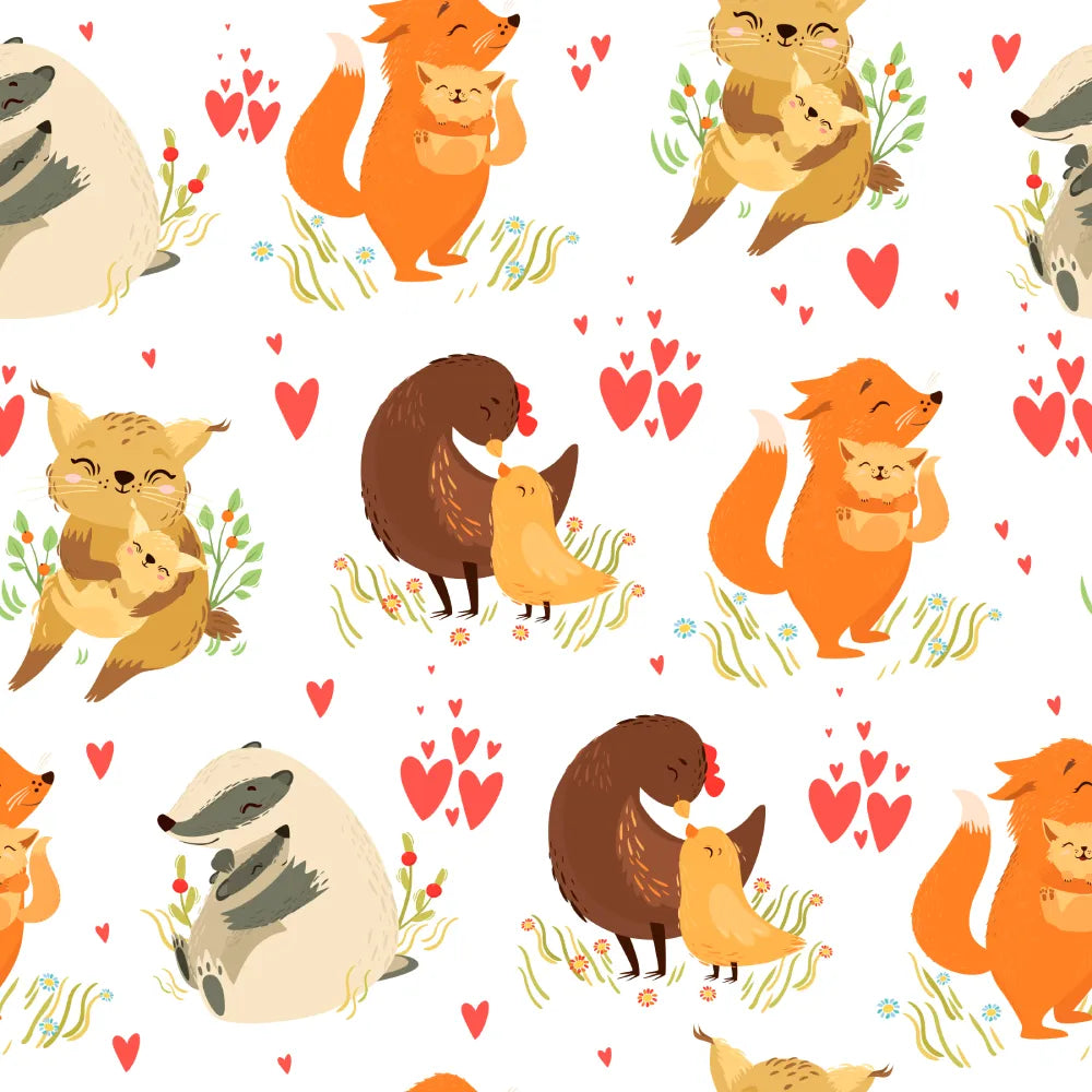 Where Cuddly Animal Friends Snuggle Close