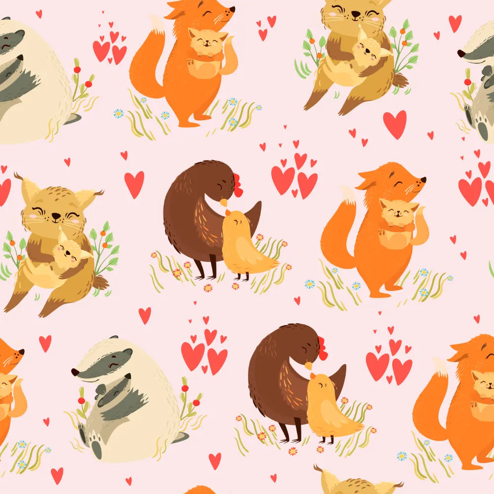 Where Cuddly Animal Friends Snuggle Close