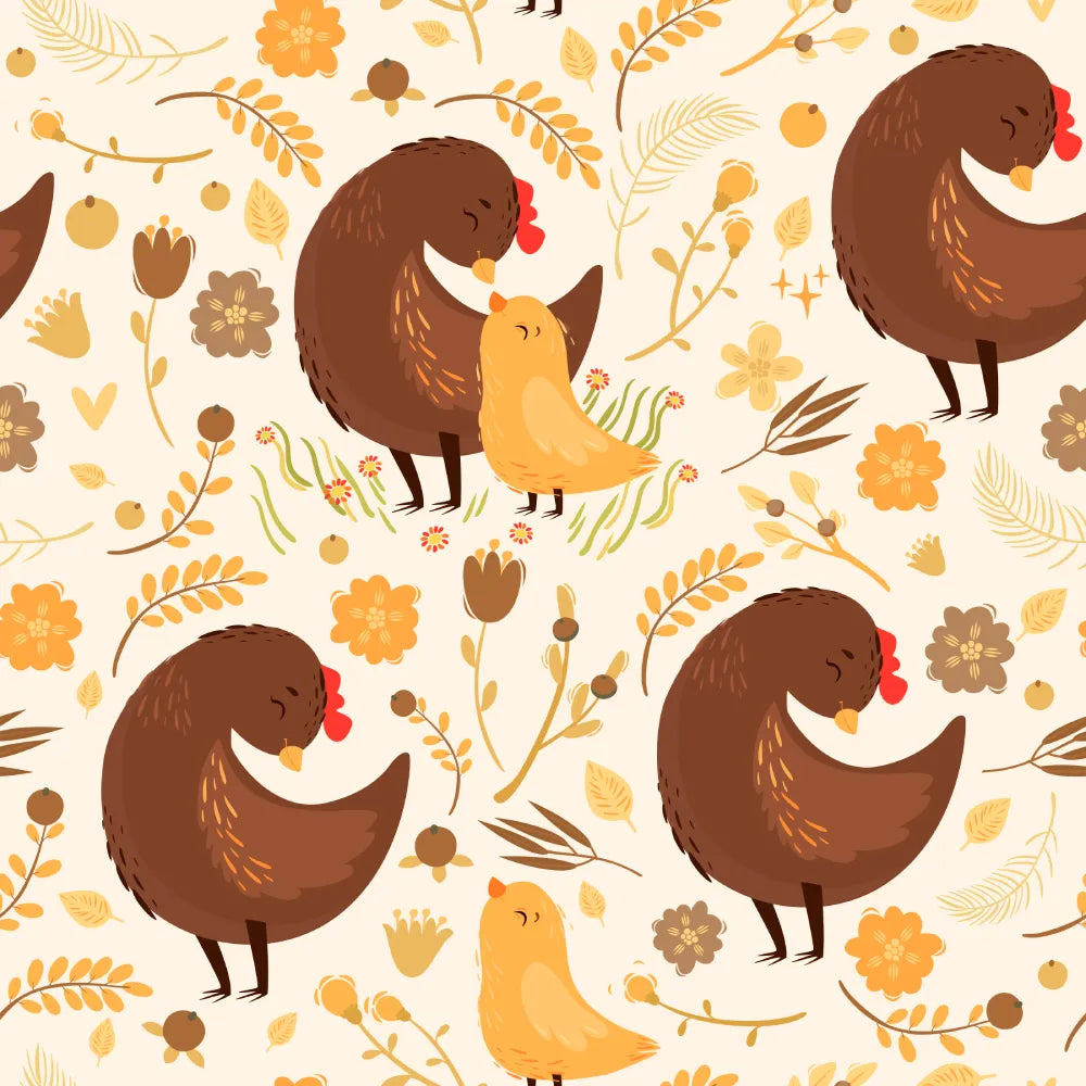 Where Mama Hens and Little Chicks Snuggle