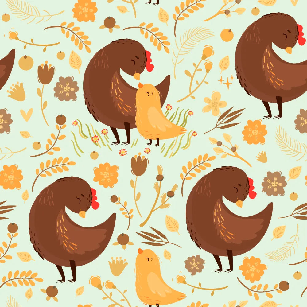 Where Mama Hens and Little Chicks Snuggle