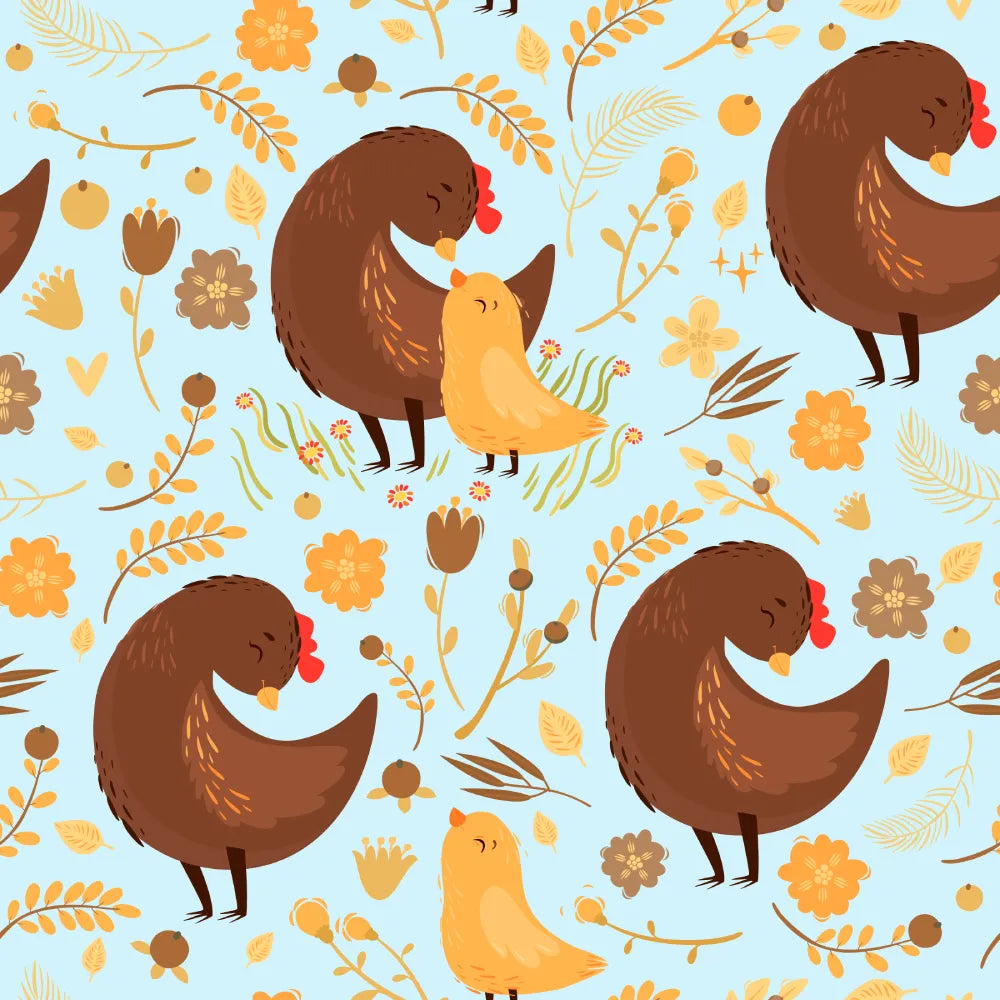 Where Mama Hens and Little Chicks Snuggle