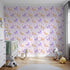 Front view of Whimsy Tots' Bouncing Llama Fiesta Wallpaper in Pink Blush