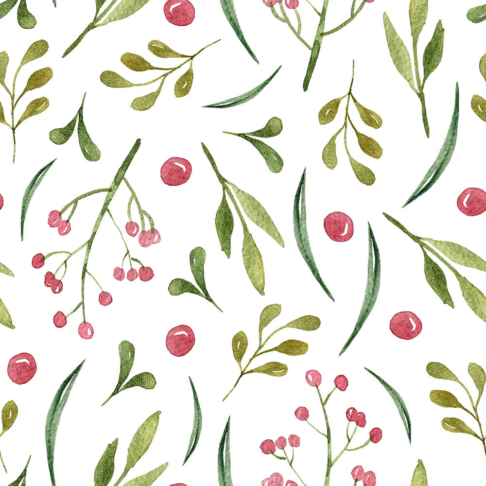 A Sweet Scattering of Berries and Leaves