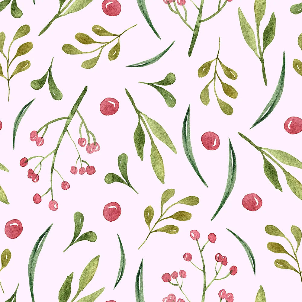 A Sweet Scattering of Berries and Leaves