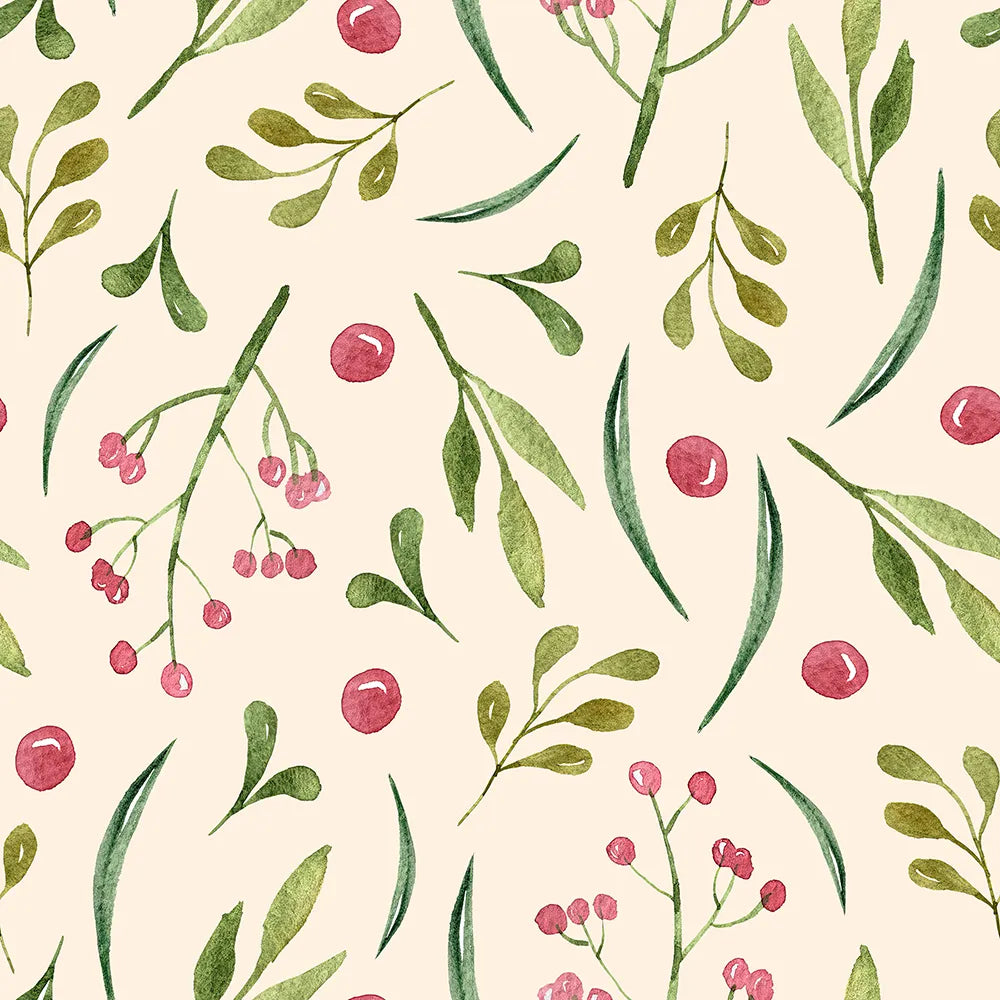 A Sweet Scattering of Berries and Leaves