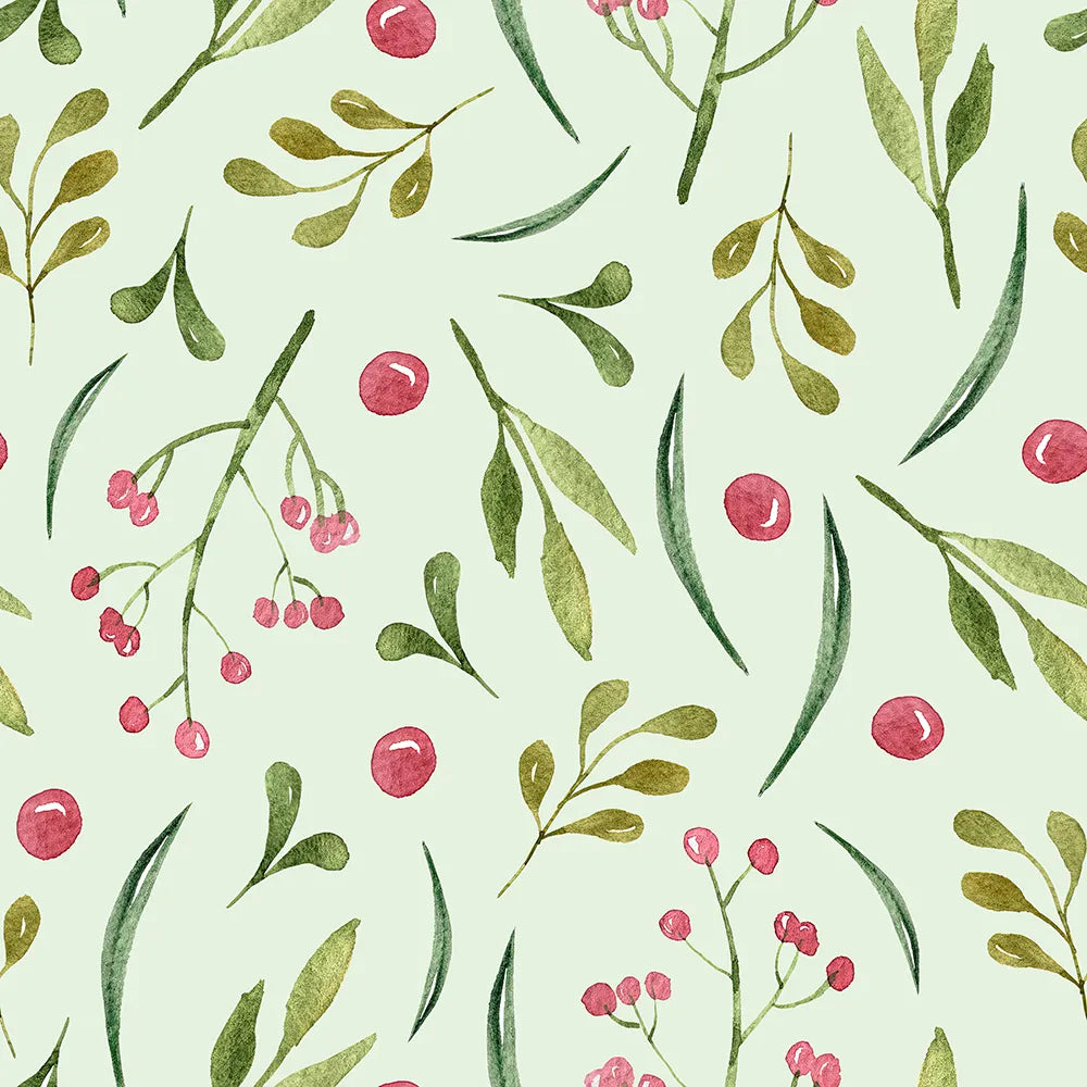 A Sweet Scattering of Berries and Leaves