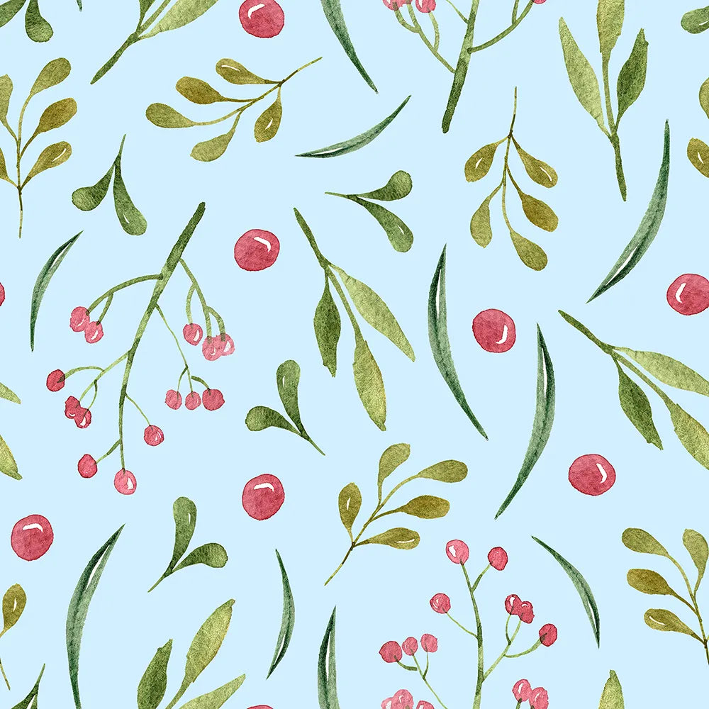 A Sweet Scattering of Berries and Leaves