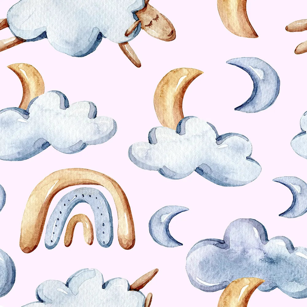 Where Little Sheep Dream in Pink Clouds