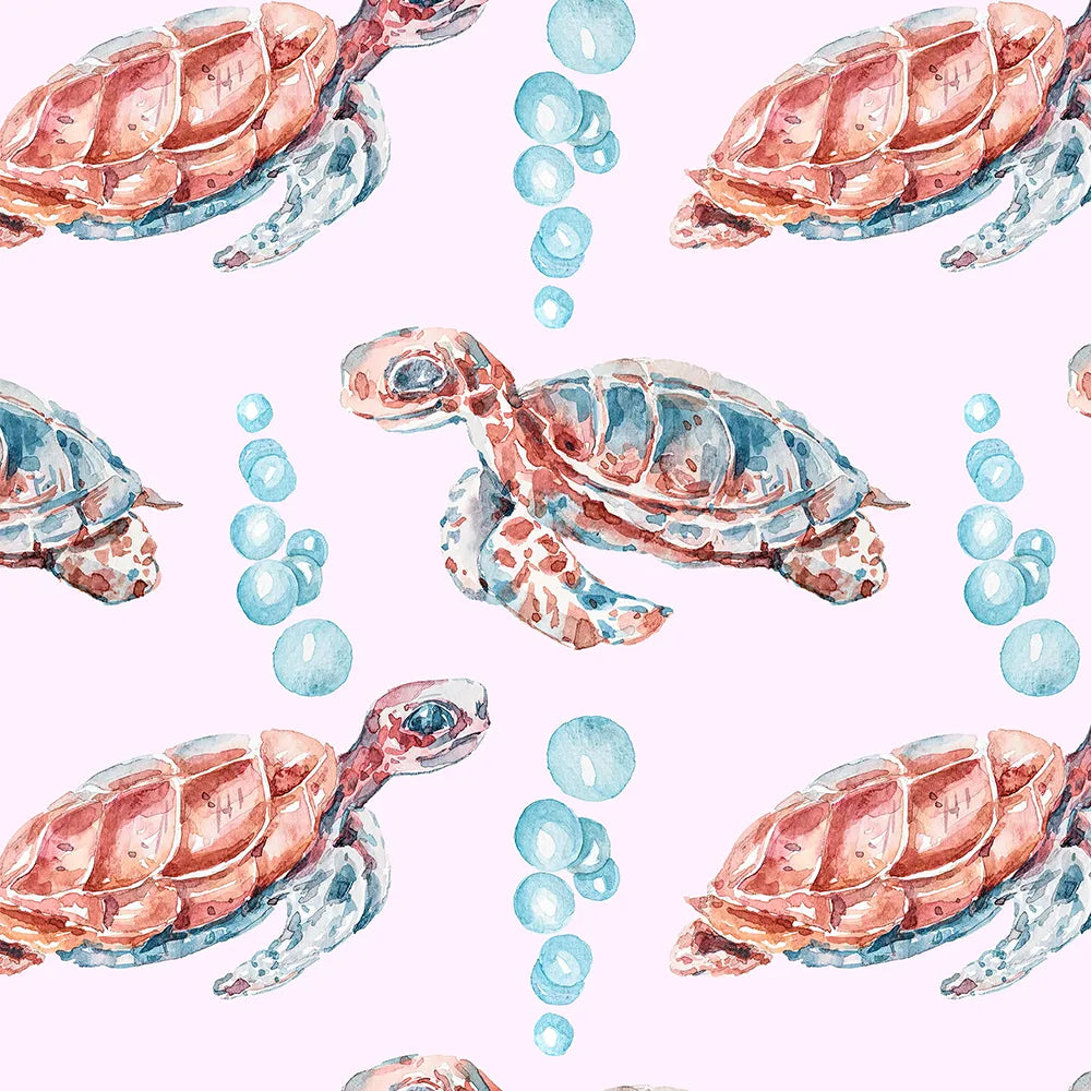 Where Little Turtles Dance in a Pink Sea