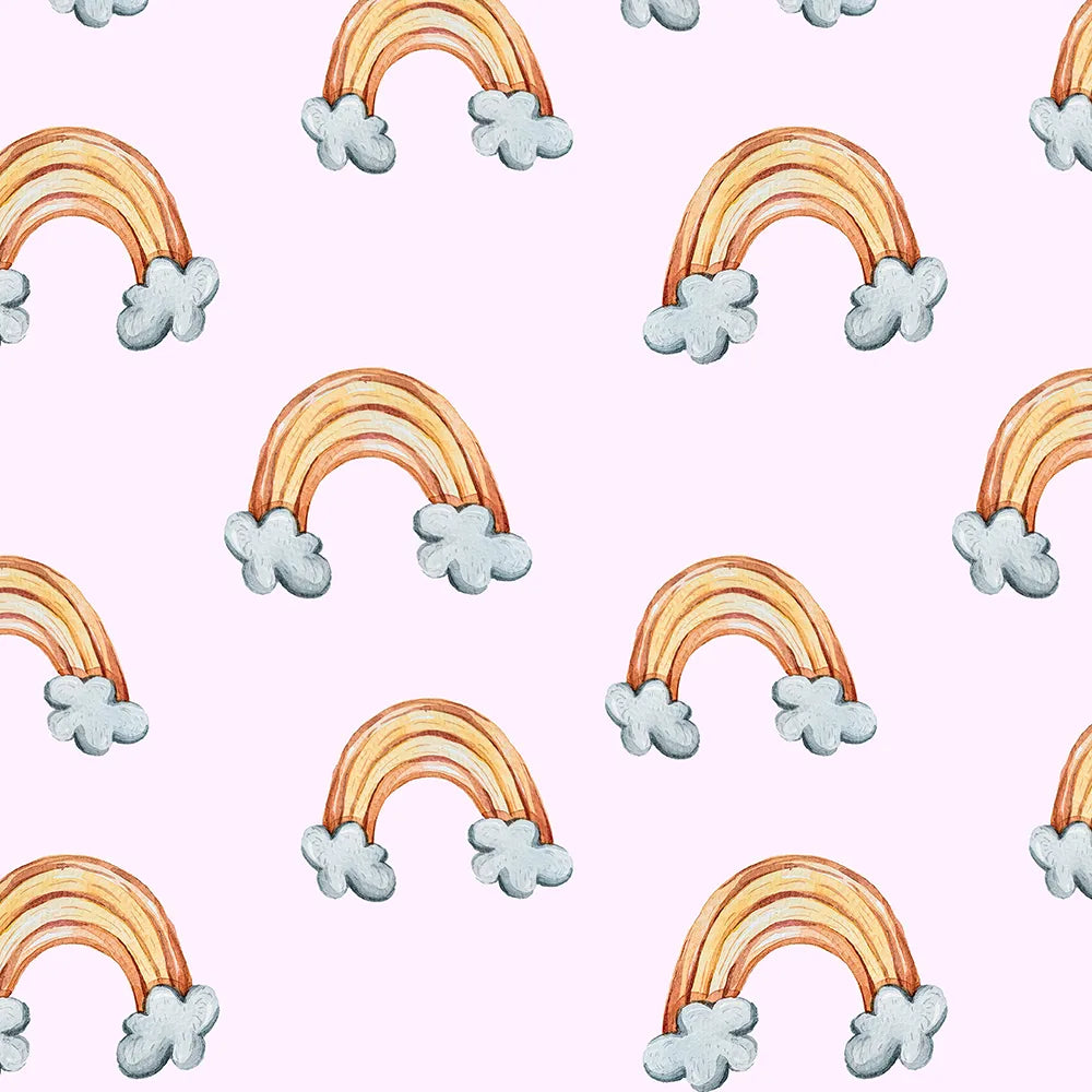 Where Little Rainbows Glow in a Pink Sky