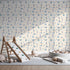Front view of Whimsy Tots' Maritime Whimsy Wallpaper in Cream