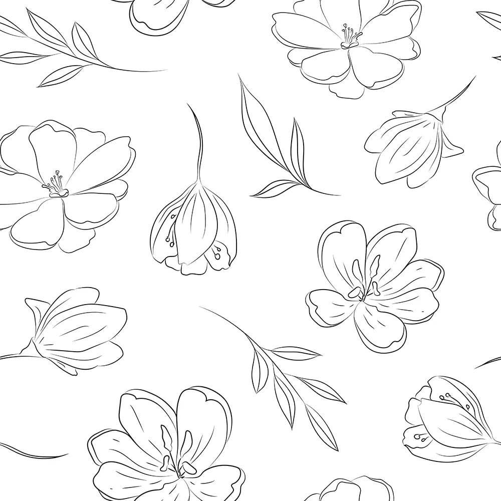 Where Delicate Blooms Dance on the Walls