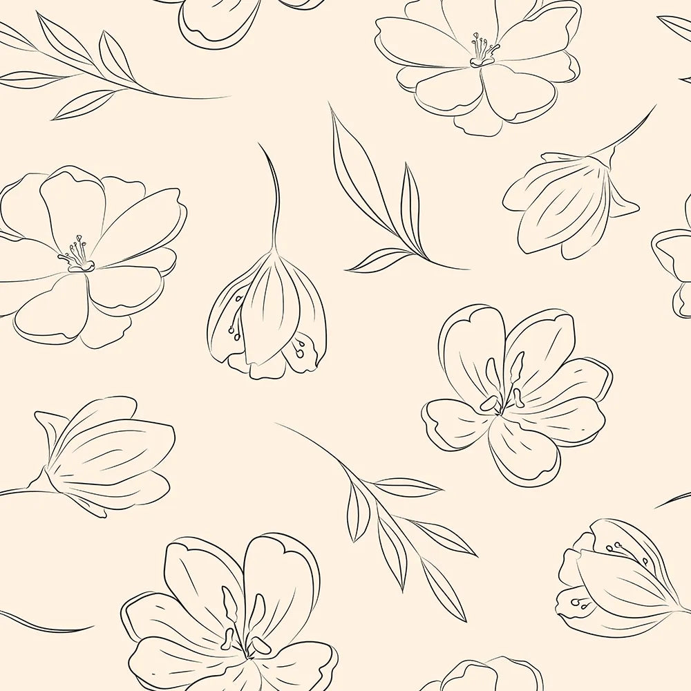 Where Delicate Blooms Dance on the Walls