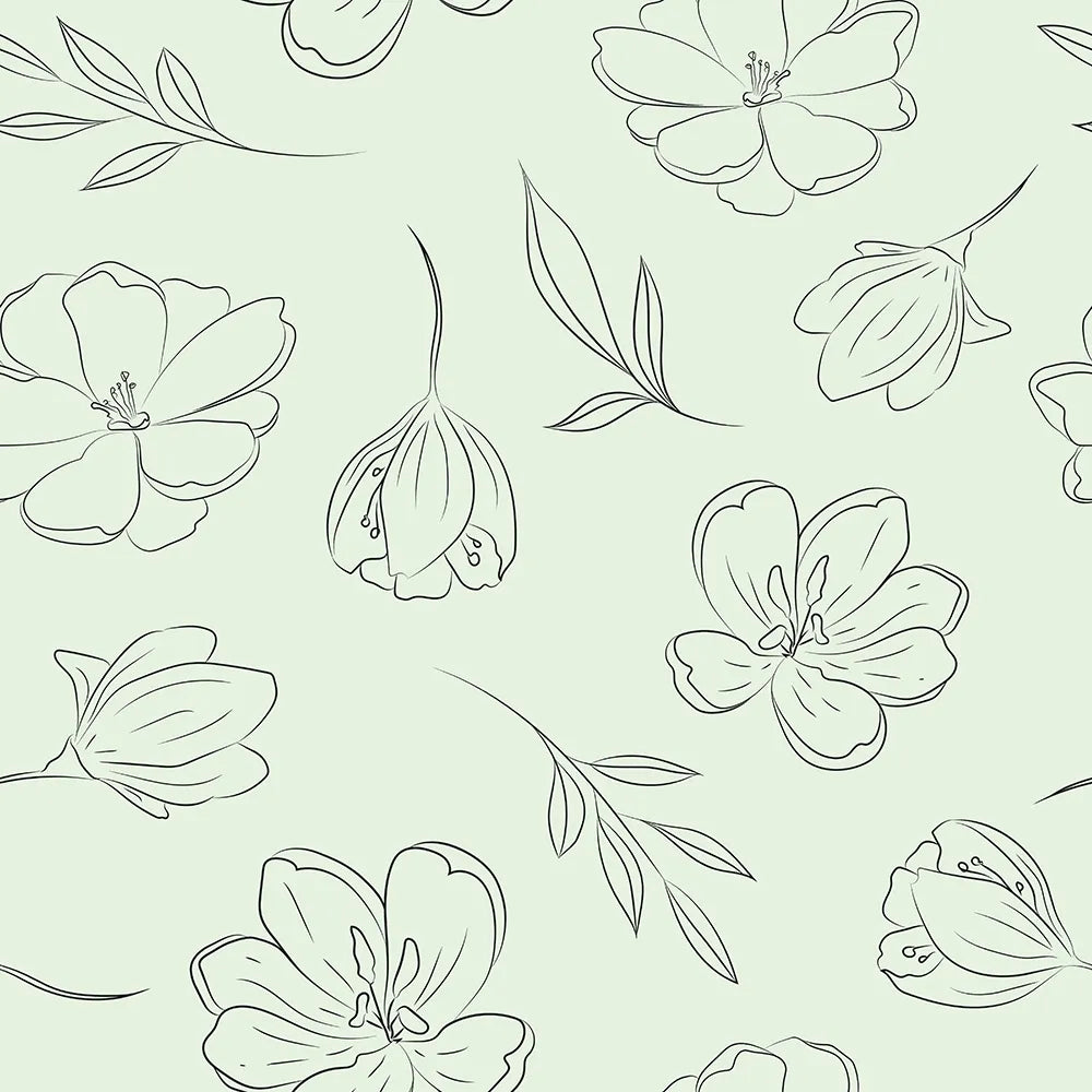 Where Delicate Blooms Dance on the Walls