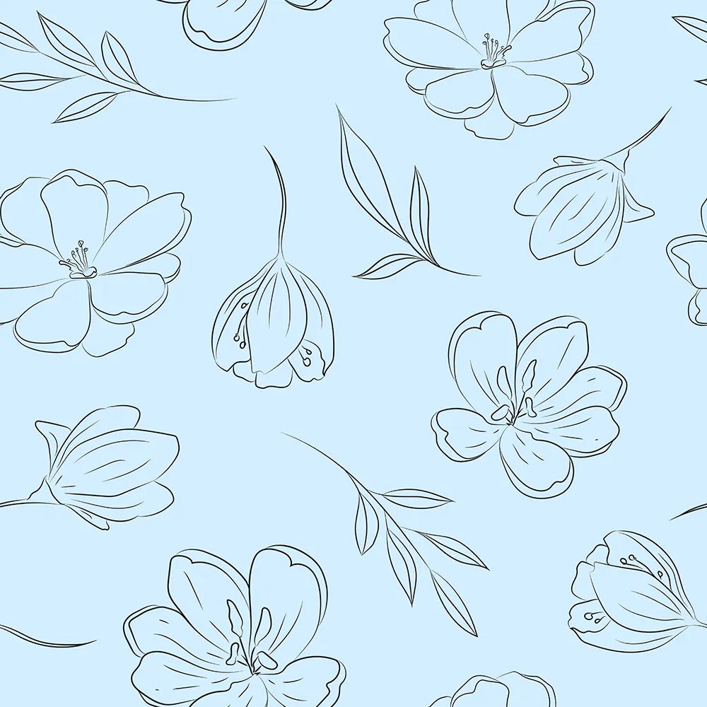 Where Delicate Blooms Dance on the Walls