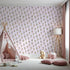 Front view of Whimsy Tots' Botanical Numbers Grid in Blush Pink